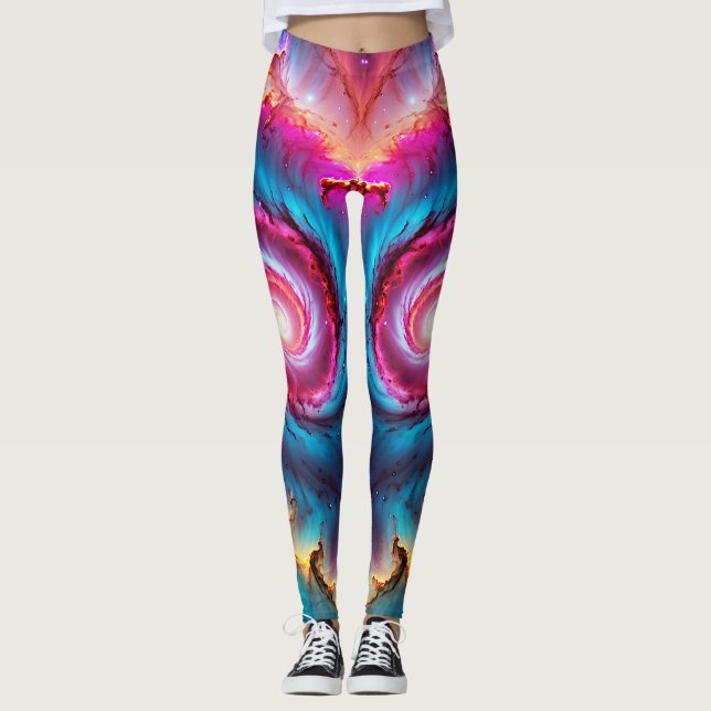 Legging "Astralis" - Nebulosa e Galáxias (Frente)