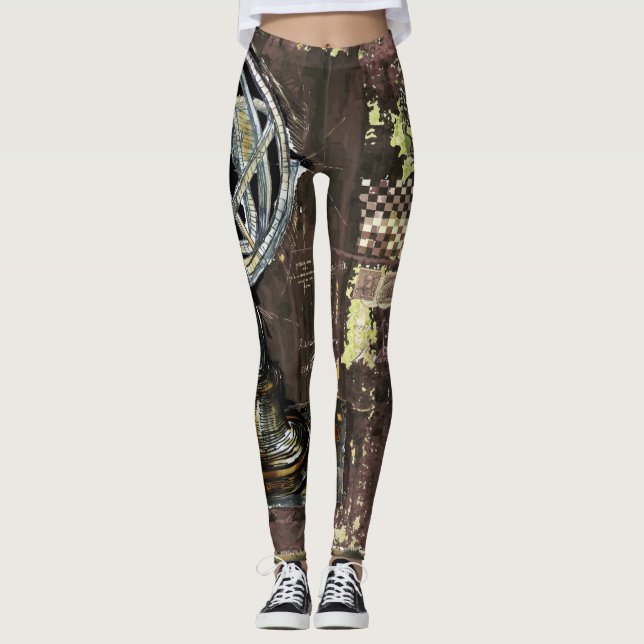 Legging "Astrolabe" 22, caneleiras (Frente)