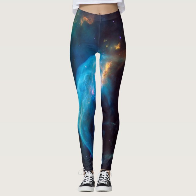 Legging Astronomia Espacial da Nebulosa Bubble Cosmic (Frente)