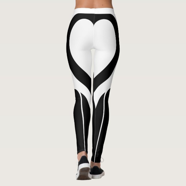 Legging Ativista Sexo Preto-Branco Bumbum Gym (Verso)