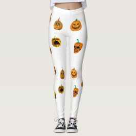 Legging Atrevo-me a Vestir a abóbora do Halloween