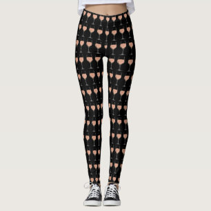 Legging Aumentaram o dia inteiro as caneleiras do vidro de