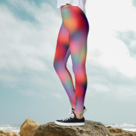 Legging Aurora Boreal Colorida da Moda Luzes do Norte