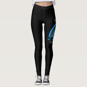 Legging Autismo Arco-Íris Em Abril Vestimos Autismo Azul