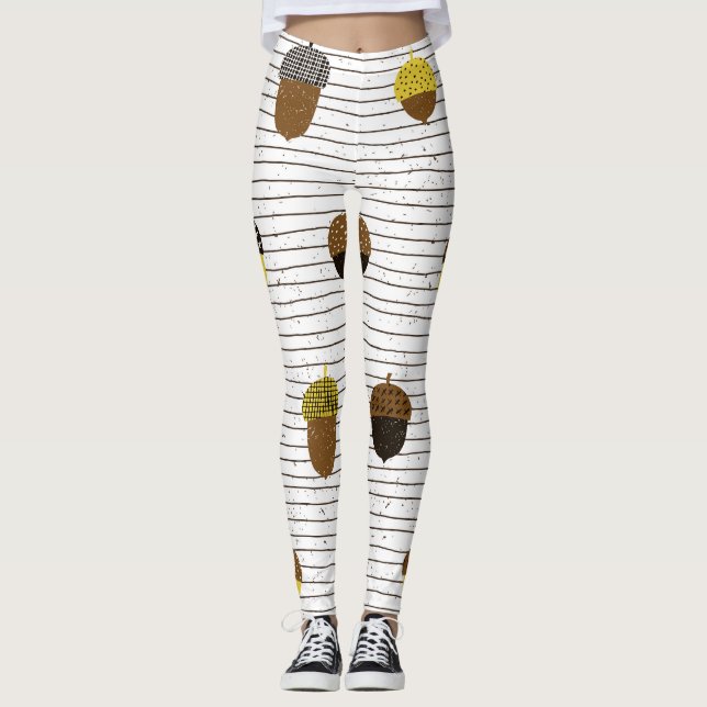 Legging Autumn Acorns: Vintage Vibes (Frente)