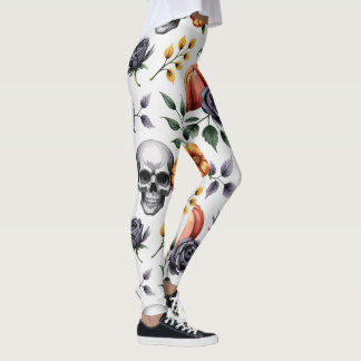 Legging Autumn Floral Halloween