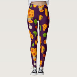 Legging Autumn Harvest Saudável Veggie E Frutas