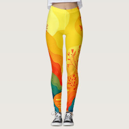 Legging Autumn Landscape Art