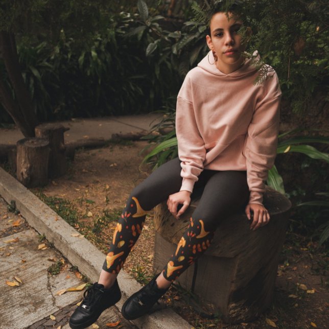 Legging Autumn Watercolor Chanterelles Acoraves (Criador carregado)