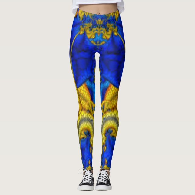 Legging Avatar Azul Safira Serpentina (Frente)