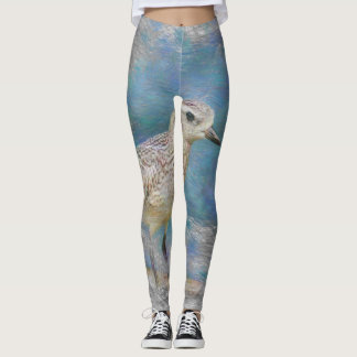 Legging ave pequena de animal artístico