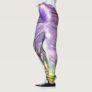 Legging **"Avenida da Elegância: Linha Roxa Jacaranda Roxo