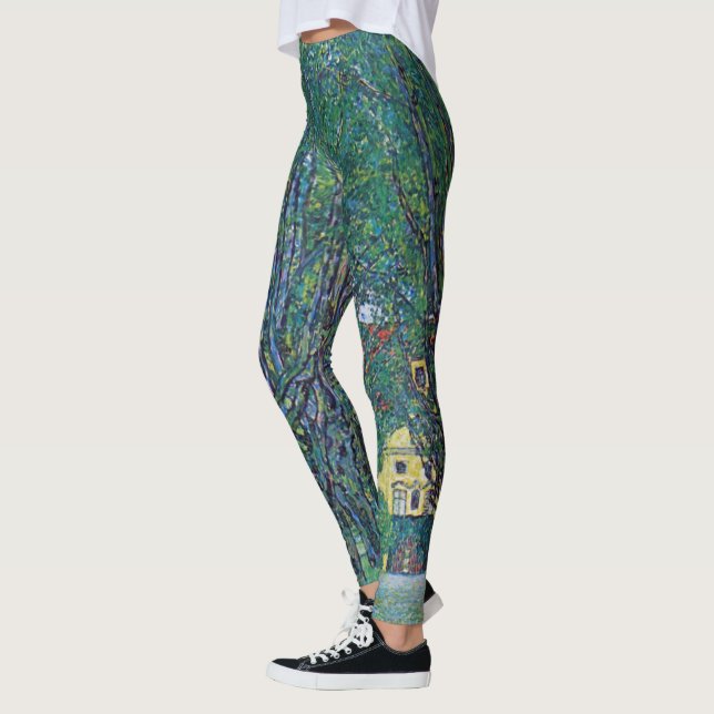 Legging Avenida no Parque Schloss Kammer de Gustav Klimt (Esquerda)