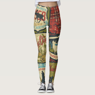 Legging Aventura em Territórios do Norte: Patchwork Simból