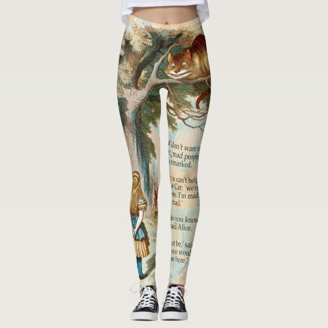Legging Aventuras de Alice no País das Maravilhas Gato de  (Frente)