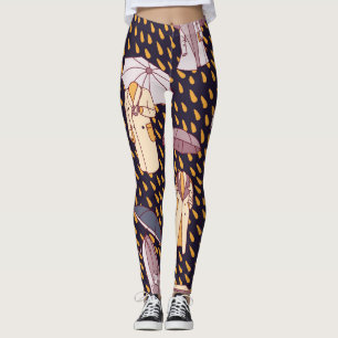 Legging Aventuras no Dia das Chuvas: Guarda-chuvas Invisív