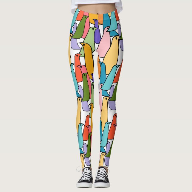 Legging Aves Coloridas (Frente)