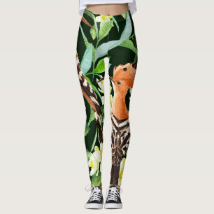 Legging Aves Exóticas: Impressão de Vintagem Tropical