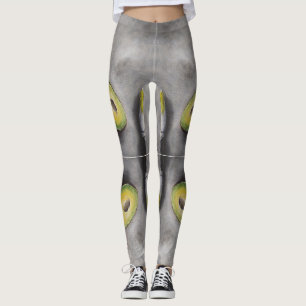 Legging Avocado Art Moderno Ainda Vida Café da Manhã Gordu