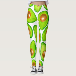 Legging Avocado fatias aquarela