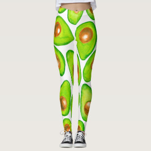 Legging Avocado fatias aquarela