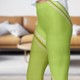 Legging Azeite Chic em Impressão verde-claro