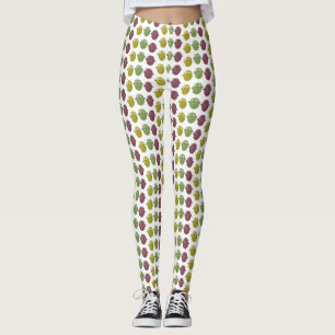 Legging Azeitonas agradáveis cantando caricaturas