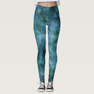 Legging Azul-azul-marinho-azul-marinho-do-oceano-Terra Abs