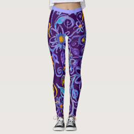 Legging Azul-boêmico