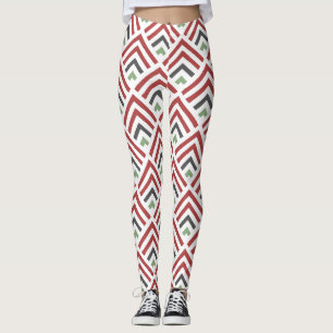 Legging Azul burgundy, geométrico diagonal clássico