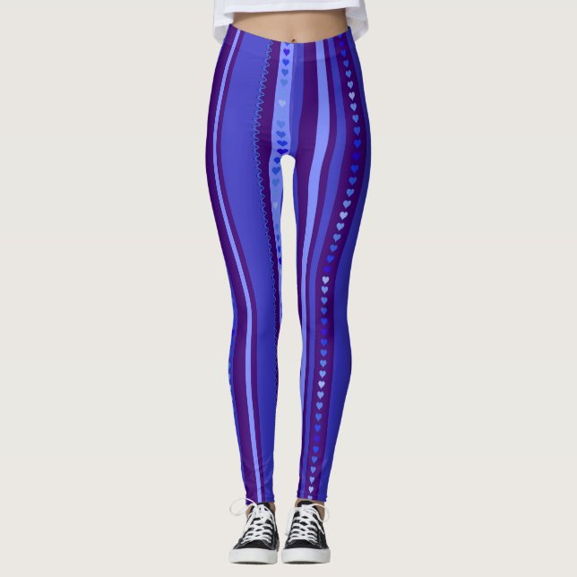 Legging Azul claro e escuro (Frente)