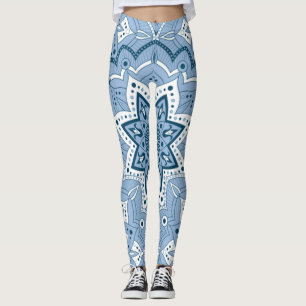 Legging Azul Colorido Islâmico Invisível