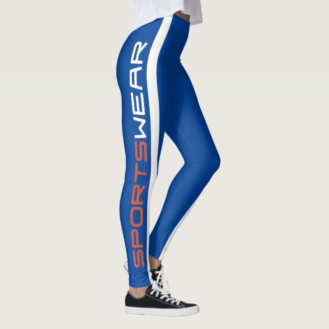 Legging Azul de Legenda do Damonti Sportjura (Direita)