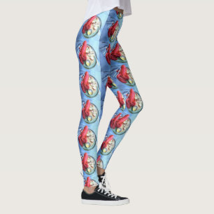 Legging azul do amante da lagosta