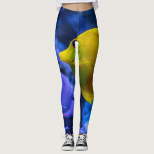 Legging Azul E Amarelo - Dois Bons Pescados