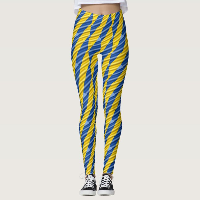 Legging Azul e Amarelo Ucrânia inspiram sem guerra de paz (Frente)