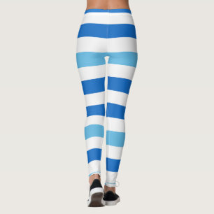 Legging Azul e Branco na horizontal