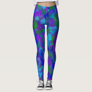 Legging Azul e Roxo