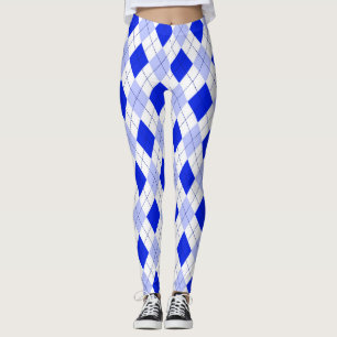 Legging Azul em Argyle azul