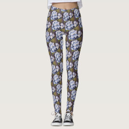 LEGGING AZUL ESQUEÇA-ME NOTAS FLORAIS