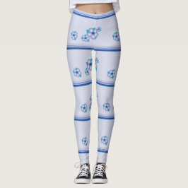 Legging Azul Floral Acento