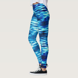 Legging Azul-gradiente retido formando o redemoinho abstra