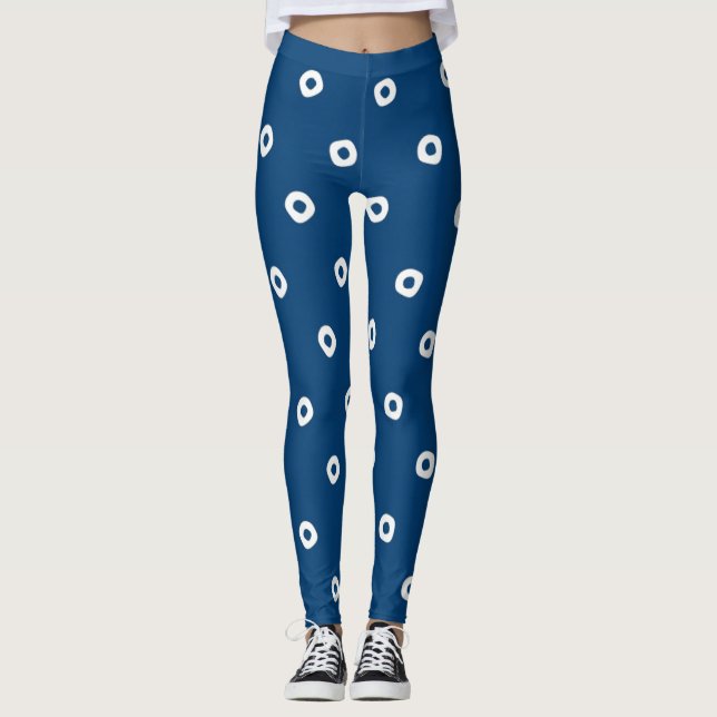 Legging Azul Indigo Japonês (Frente)