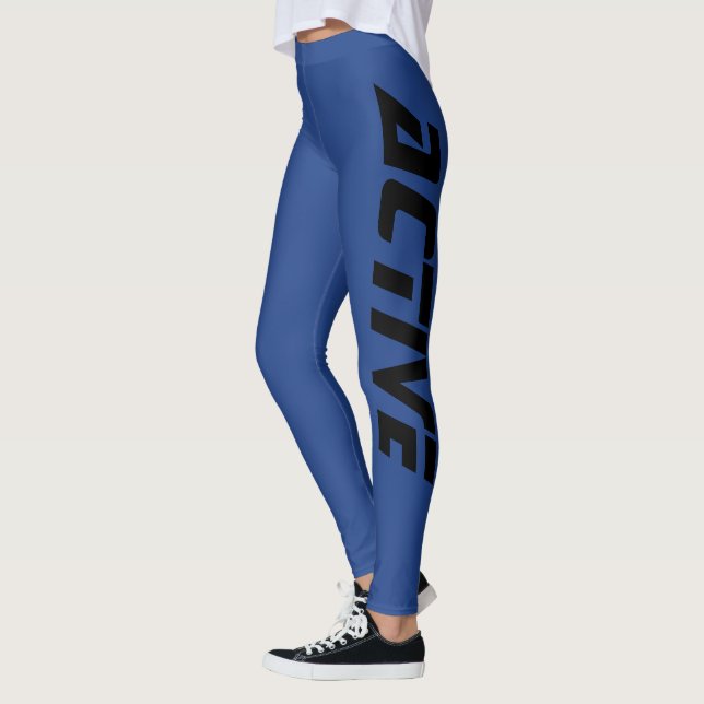 Legging Azul legal desportivo ativo (Esquerda)