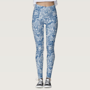 Legging azul marinho rural