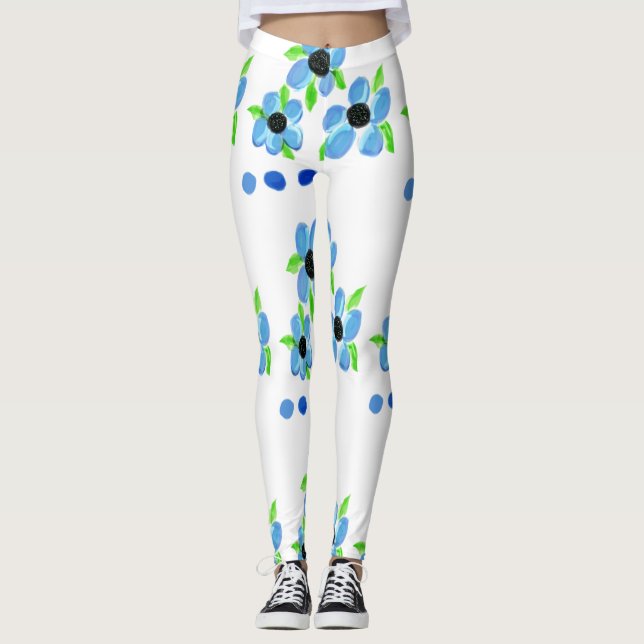 Legging Azul Moderno - Sabor (Frente)