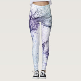 Legging Azul Púrpura Pena Lite