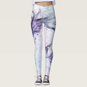 Legging Azul Púrpura Pena Lite
