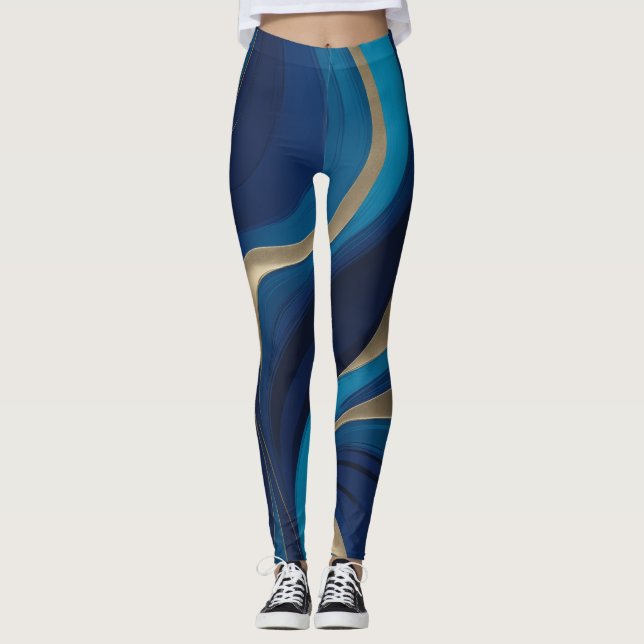 Legging Azul real profundo (Frente)