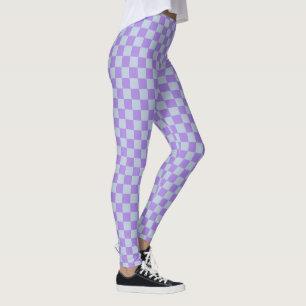 Legging Azul suave e Lavanda verificados